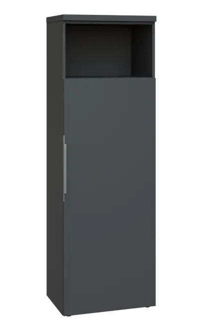 SIN 5 - 6DN kancelářská skříň, 1-dveřová/nika, pravá, 1820x600x400, antracit